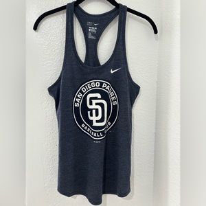 THE NIKE TEE athletic cut Women's Navy MLB Tank Top